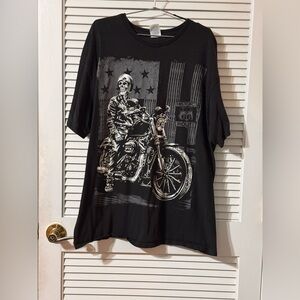 Delta Black Motorcycle Graphic Men's T-Shirt